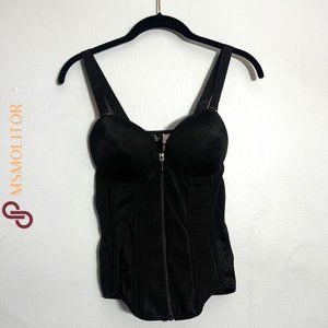 Coquette Women's L Corset Top Black